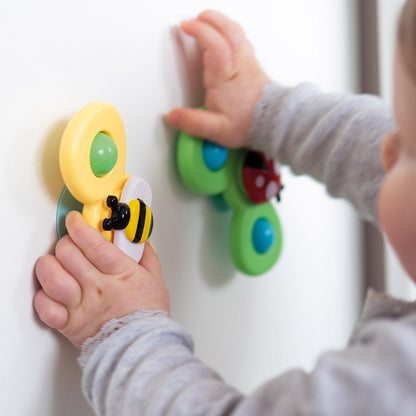 Suction cup spinner toys