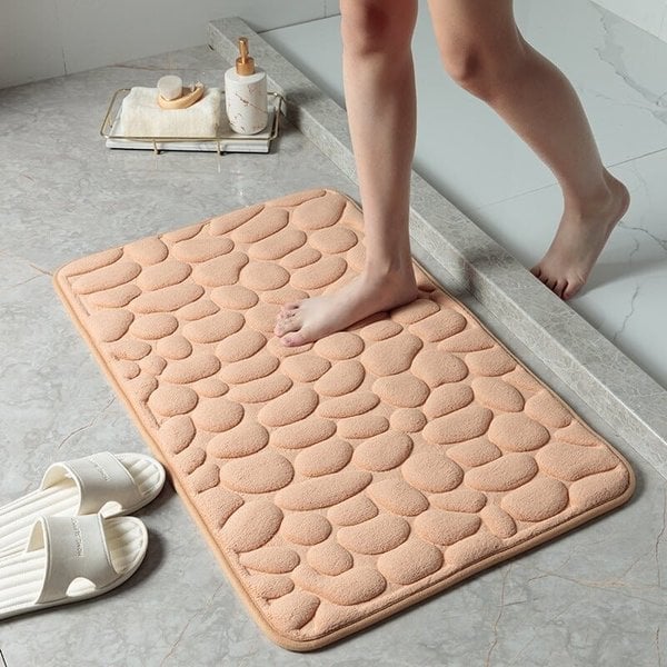 Last Day 51% OFF - Cobblestone Embossed Bathroom Bath Mat