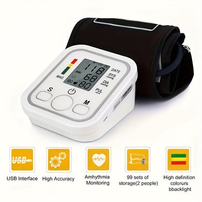 Broadcast Automatic Upper Arm BP Machine With Cuff  With Voice- Digital BP Monitor