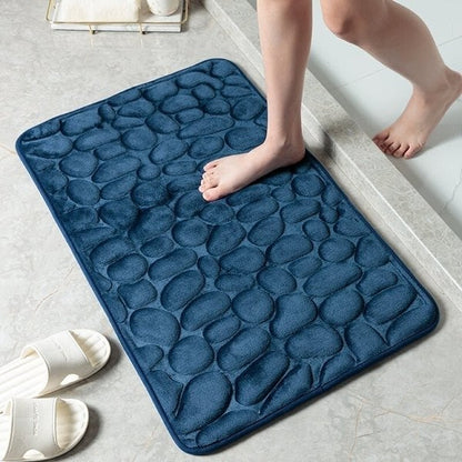 Last Day 51% OFF - Cobblestone Embossed Bathroom Bath Mat