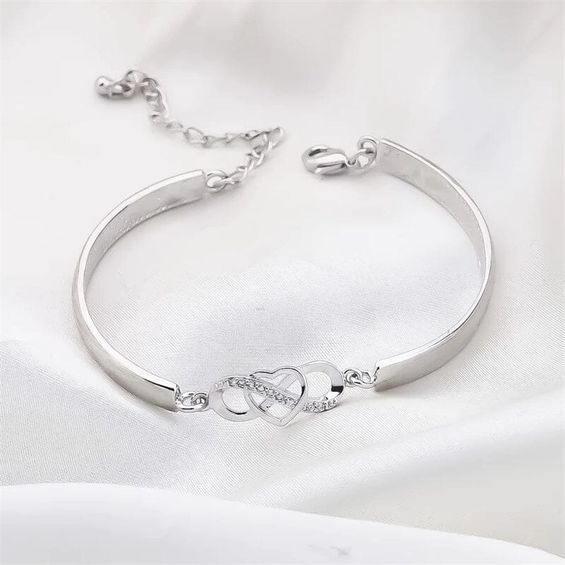 \Always Remember I Love You Mom Forever\" Love Heart Bracelet"