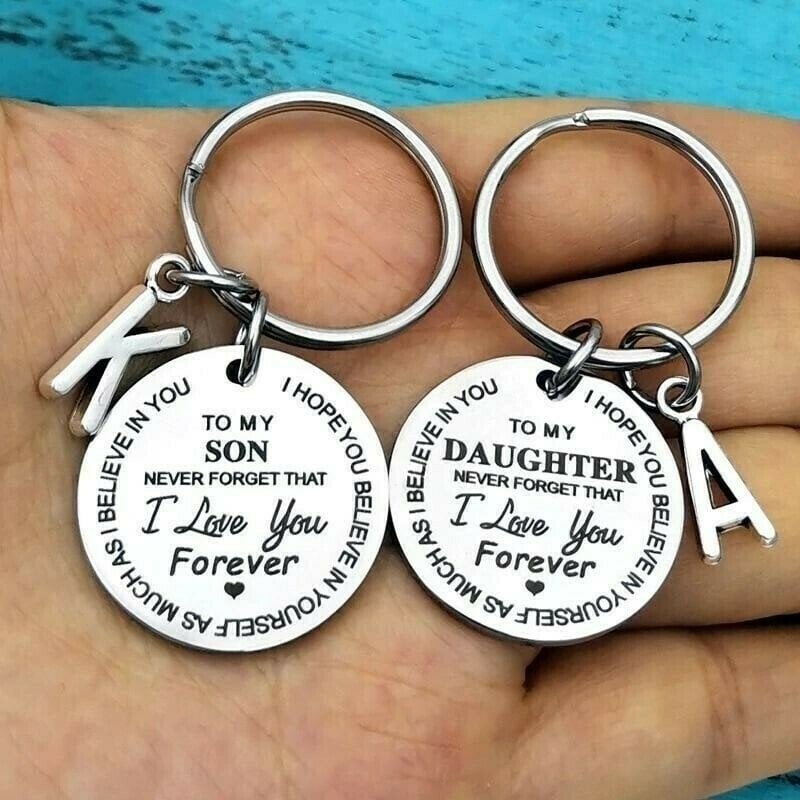 ⇝💓 ( Best Father Mother Gift)My Son / Daughter I Love You Forever Keychain