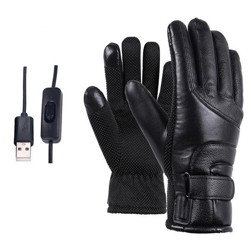 Up To 140°F Electric Waterproof/Snowproof Heated Gloves With Touch Screen Sensor