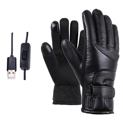 Up To 140°F Electric Waterproof/Snowproof Heated Gloves With Touch Screen Sensor