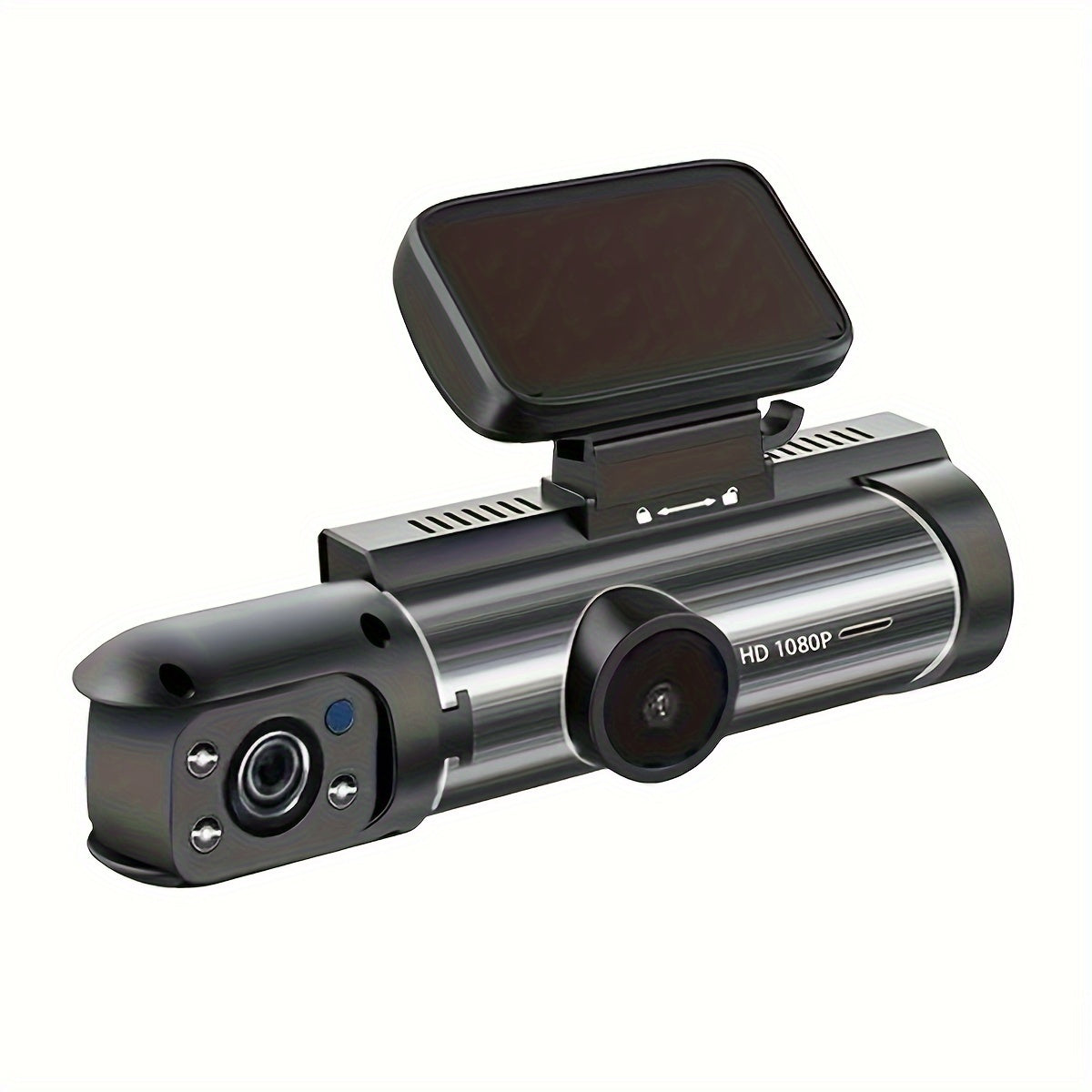 1080P Dual Camera Dash Cam For Cars With IR Night Vision, Loop Recording