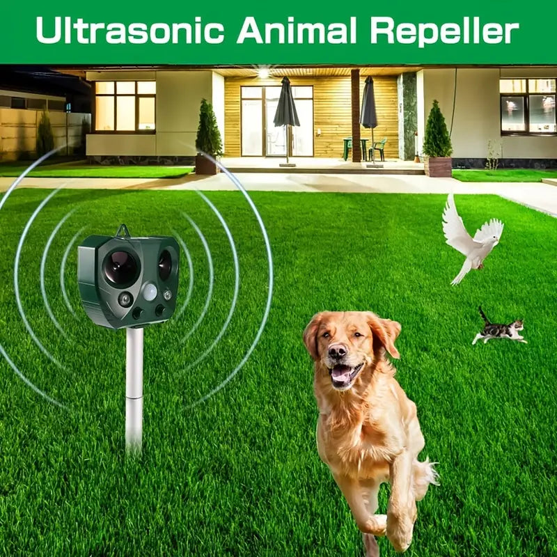 Solar Powered Ultrasonic Animal Repeller