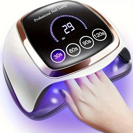 Home and Salon Nail Curing Lamp with Auto Sensor / 4 Timer Settings for Gel Polish LED Nail Dryer