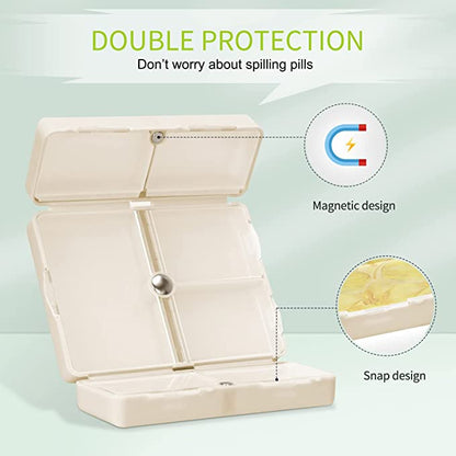 7 Compartments Portable Travel Pill Case