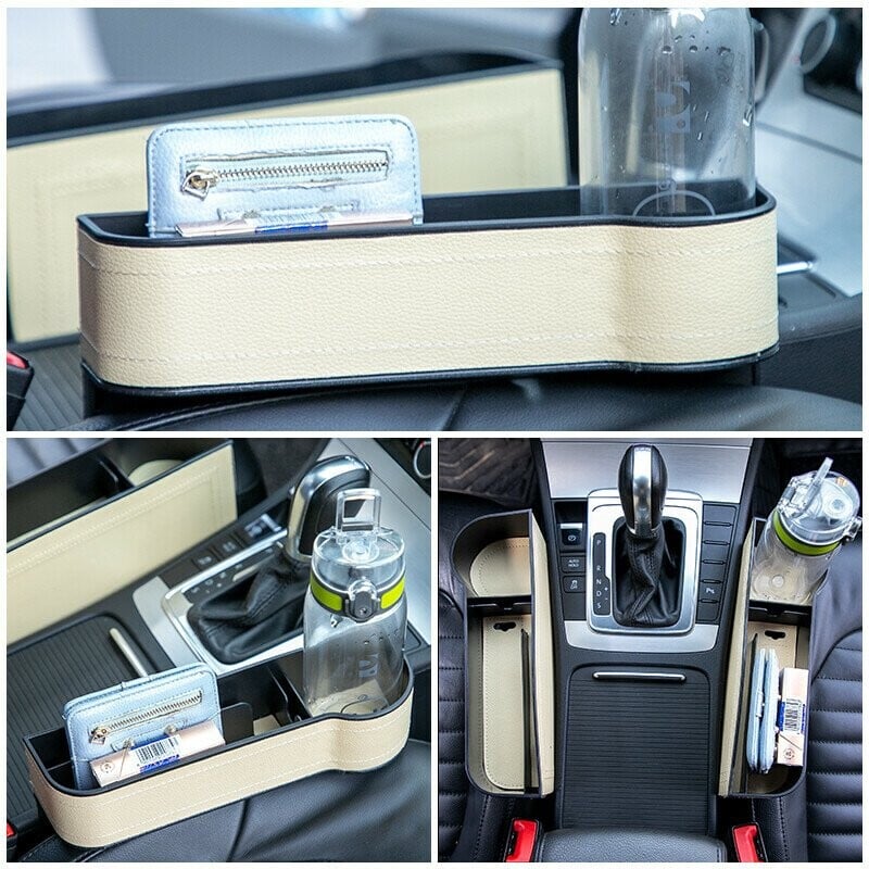 Car seat gap storage box