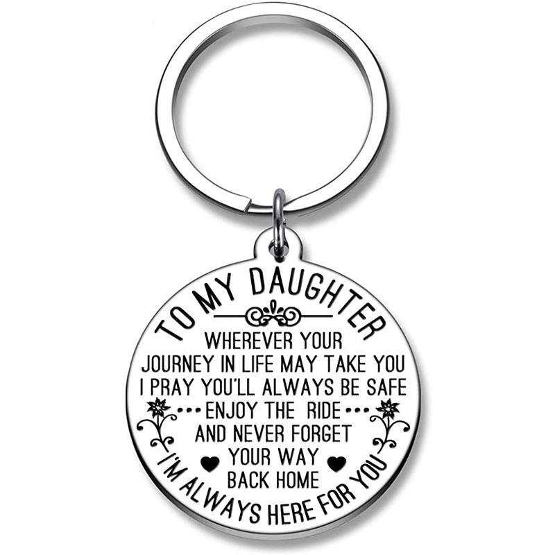 \To My Son/Daughter\" Keychain Gift"