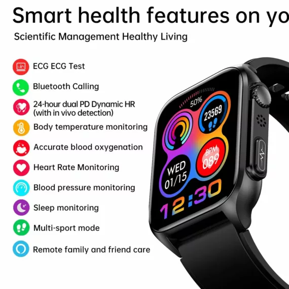 QUANTYVO CARE Plus 3 – Non-Invasive Blood Glucose Monitoring Smartwatch