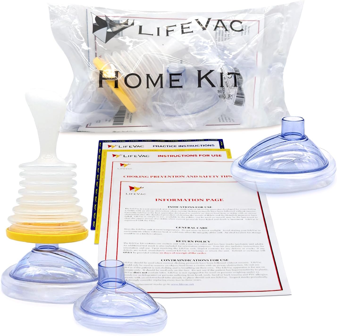 Lifevac  Anti-Choking Device  Adult and Child Non-Invasive Choking First Aid