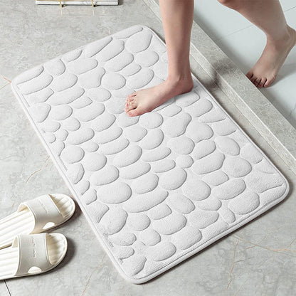 Last Day 51% OFF - Cobblestone Embossed Bathroom Bath Mat