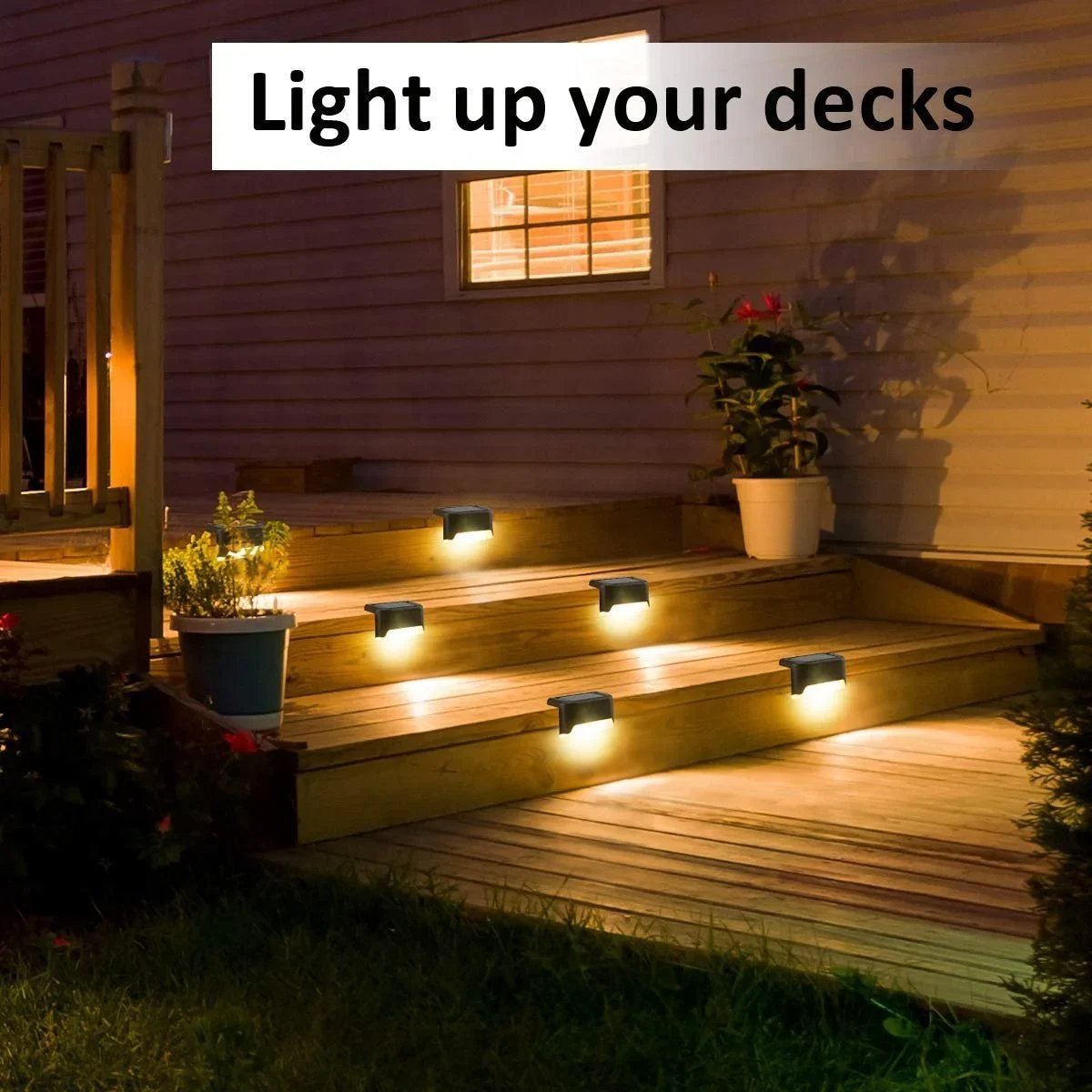 🎄 Solar Deck Lights, Automatically ON/OFF💡