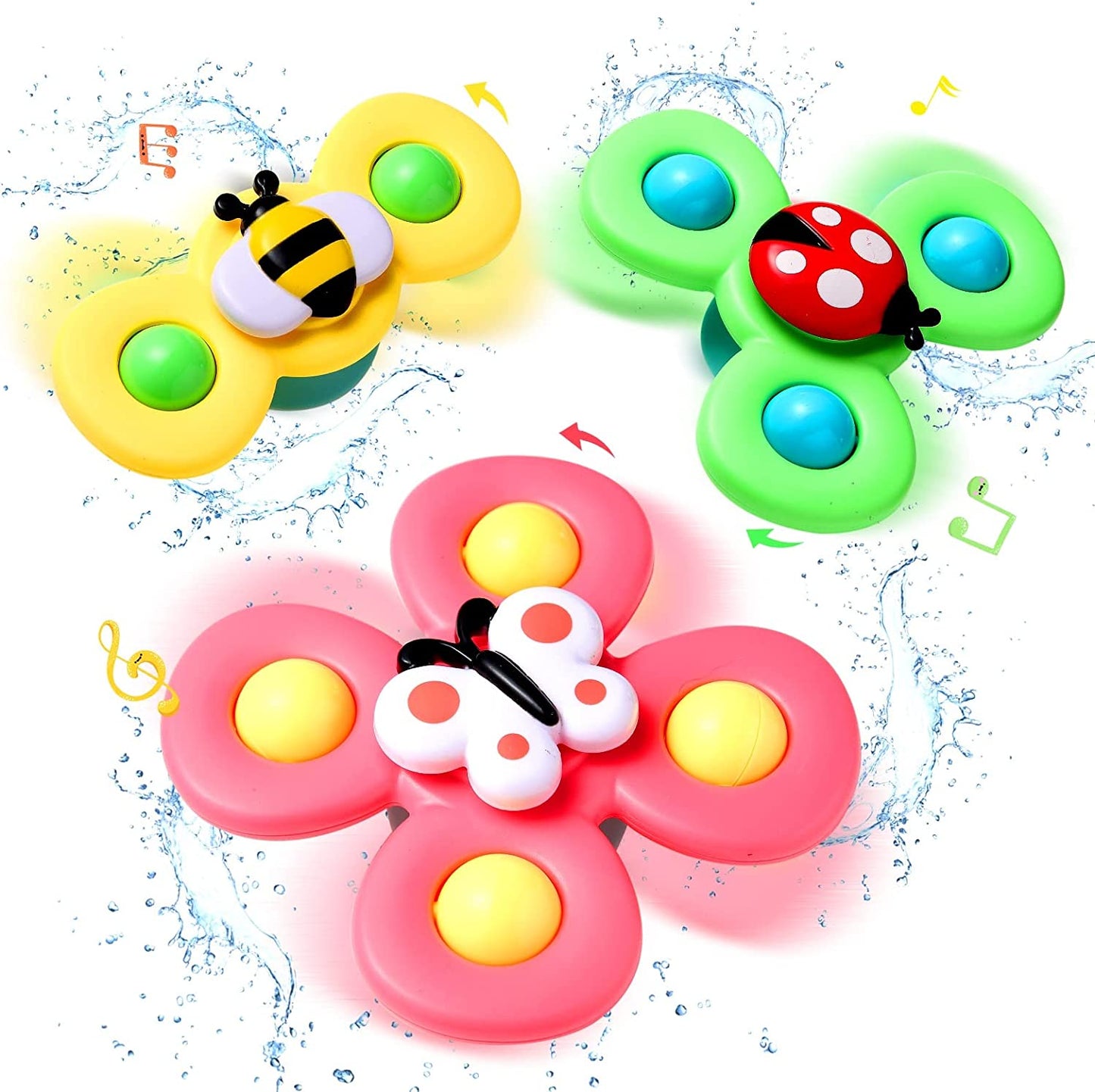 Suction cup spinner toys