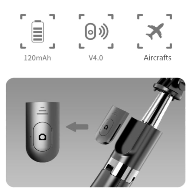 6 In 1 Wireless Bluetooth Selfie Stick