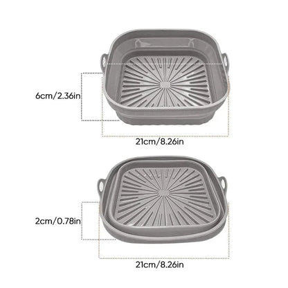 Hot air Fryer Grill Pan Made Of Silicone