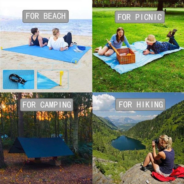 Lightweight sandless beach mat