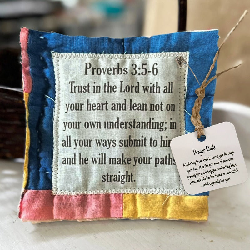 🔥Buy more save more-✝️Prayer Quilt With Cross Inside