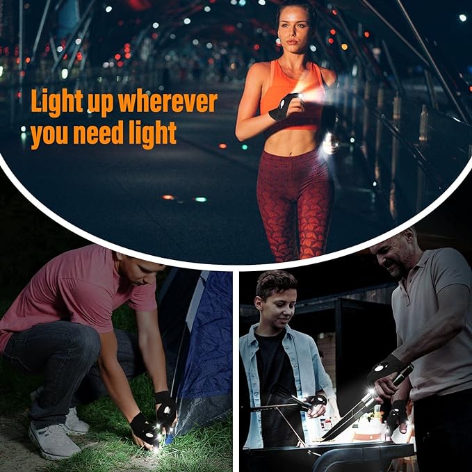 🎄Christmas Sales 54% OFF-LED Flashlight Waterproof Gloves