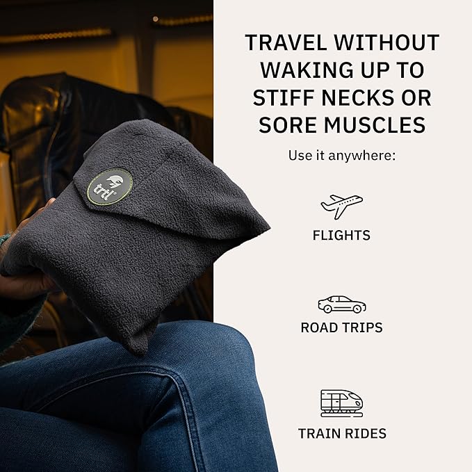 Trtl Travel Pillow – Ergonomic Neck Support for Comfortable Travel, Sleep & Relaxation – Soft & Lightweight Design