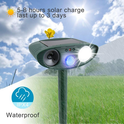 Raccoon Outdoor Ultrasonic Repeller - Solar Powered