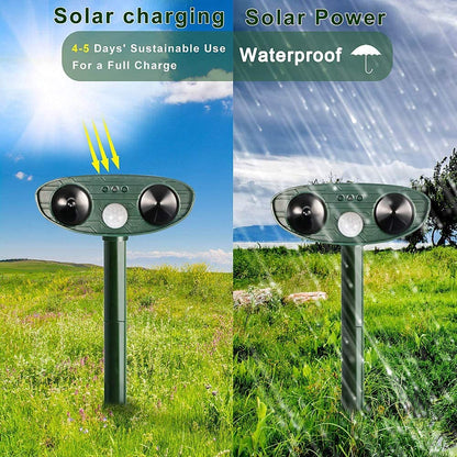 Raccoon Outdoor Ultrasonic Repeller - Solar Powered