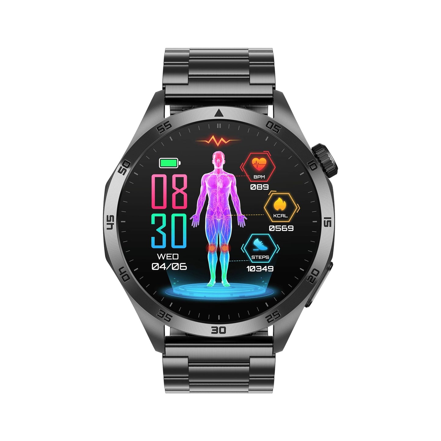 PH45 Micro Health Check ECG/EKG  Blood Glucose Smart Health Monitoring Watch