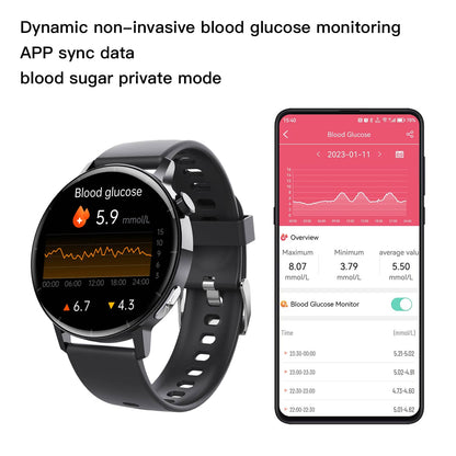 PH67pro Fourth-generation Blood Sugar Blood Pressure ECG/EKG Smart Watch