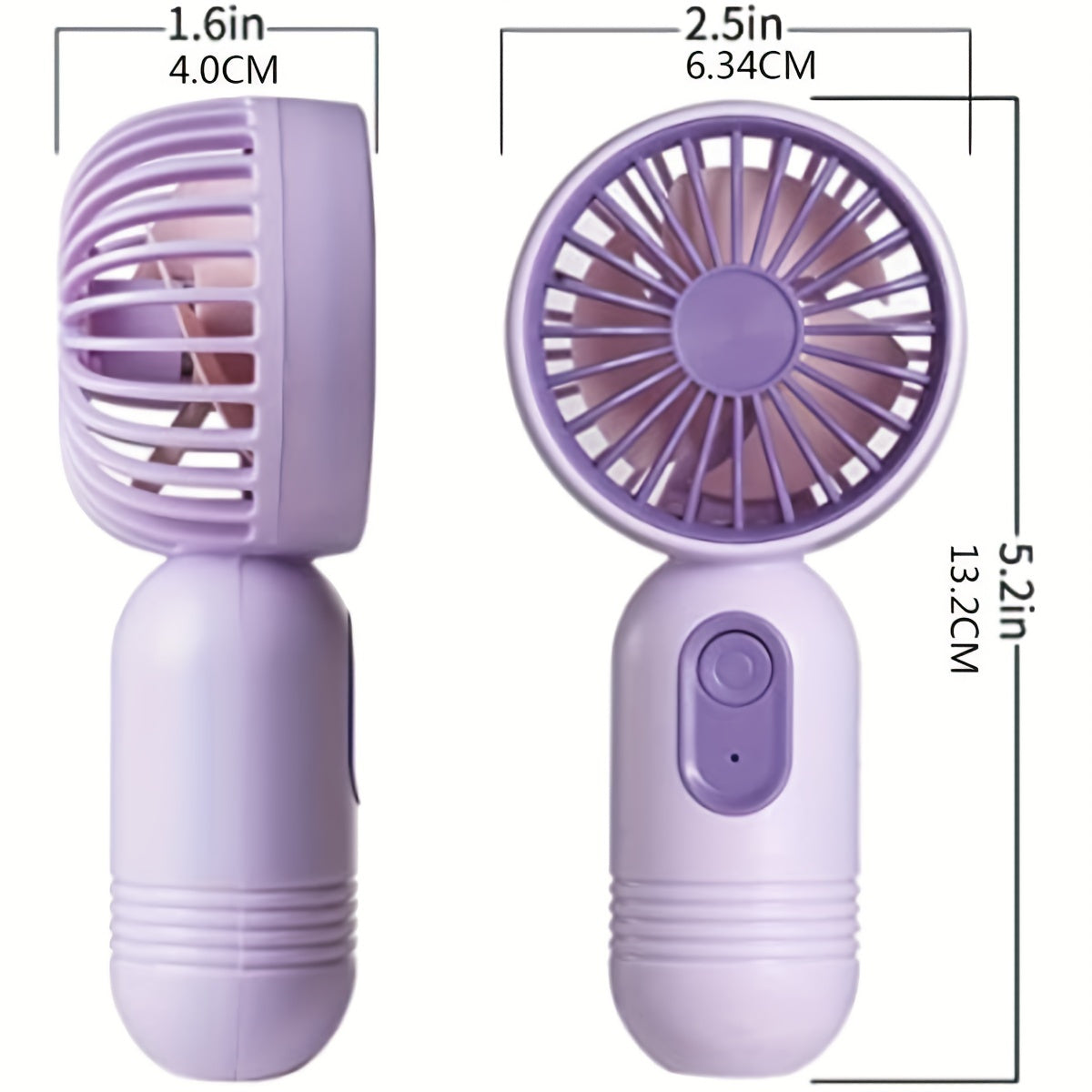 USB Rechargeable Mini Portable Fan With 3 Speeds