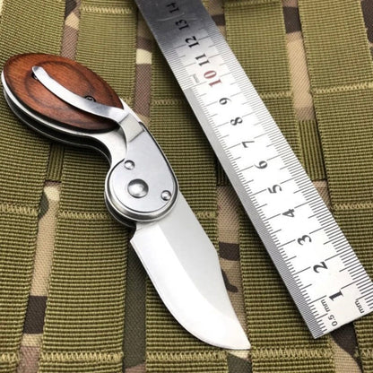 GFOUK™ Wood Handle Outdoor Mini Folding Knife