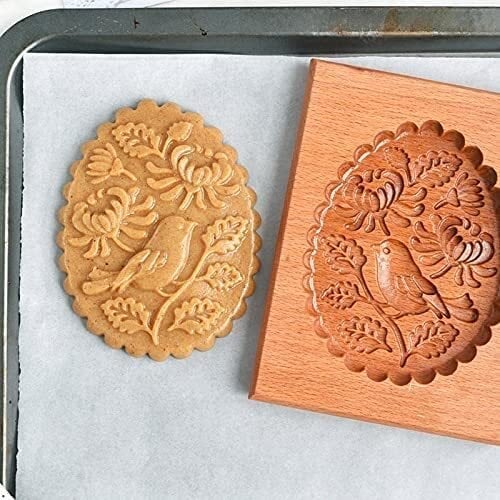 Wood Patterned Cookie Cutter - Embossing Mold For Cookies