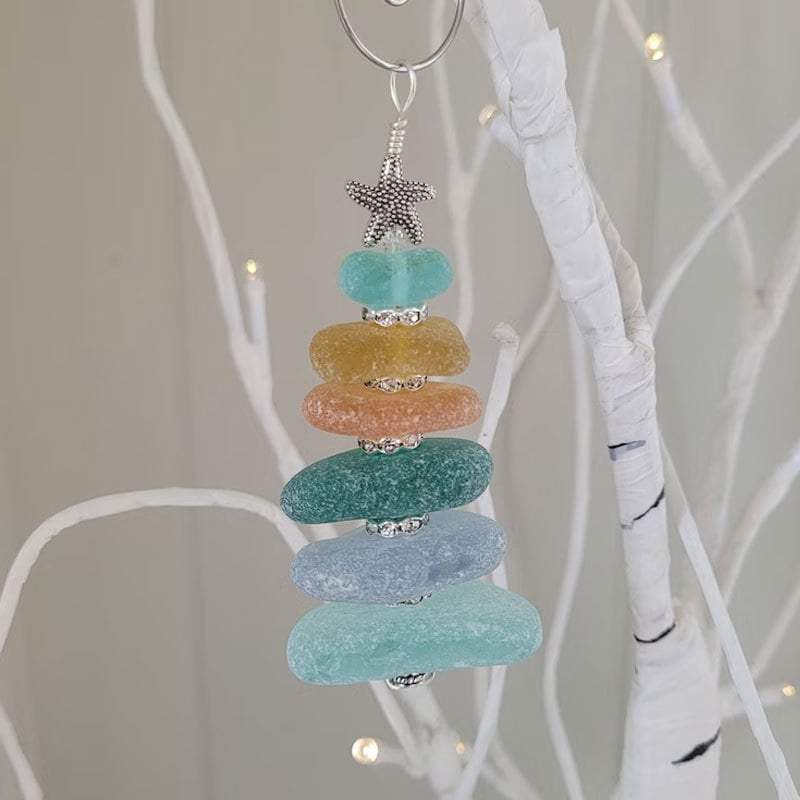 Sea Glass Christmas Tree Ornament