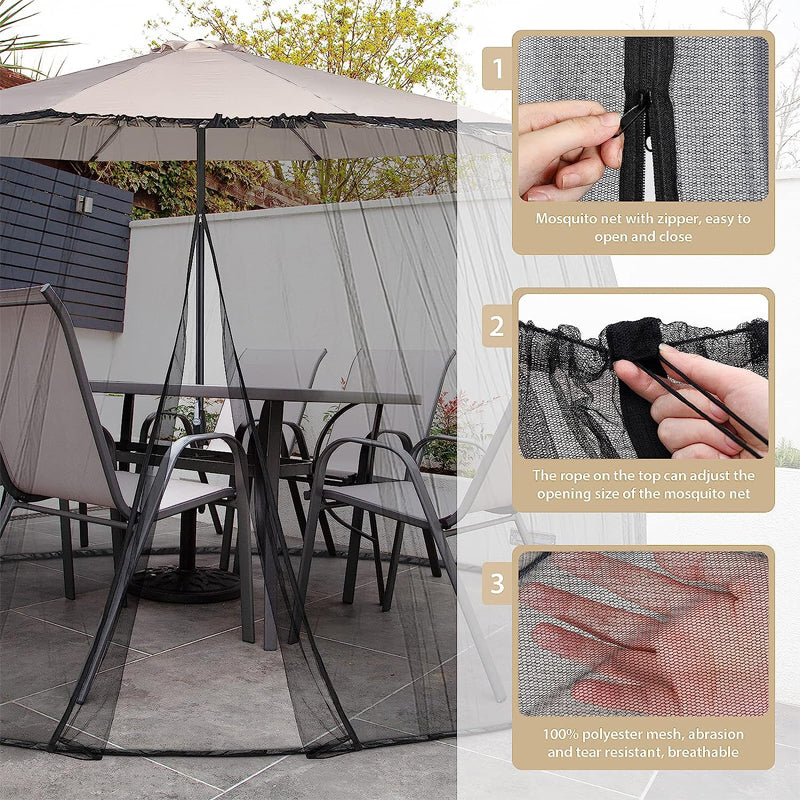 Patio Umbrella Mosquito Net