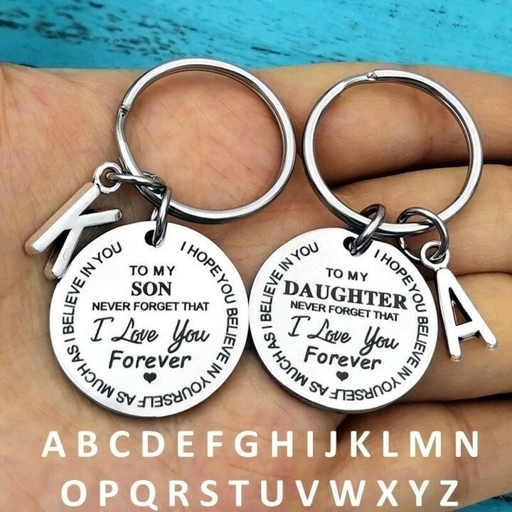 ⇝💓 ( Best Father Mother Gift)My Son / Daughter I Love You Forever Keychain