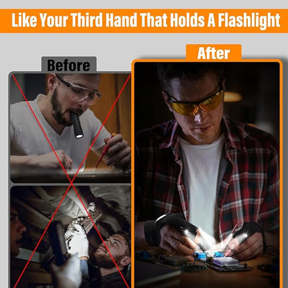 🎄Christmas Sales 54% OFF-LED Flashlight Waterproof Gloves