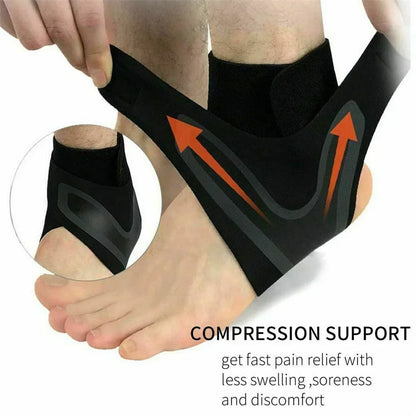 Plantar Ankle X Wrap Brace Support Compression Sleeve（Pair ）