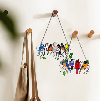 🐦The Best Gift-Birds Stained  Window  Panel Hangings🎁