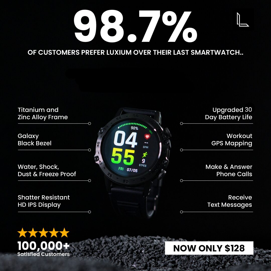 Luxium Shield - Durable Smart Watch