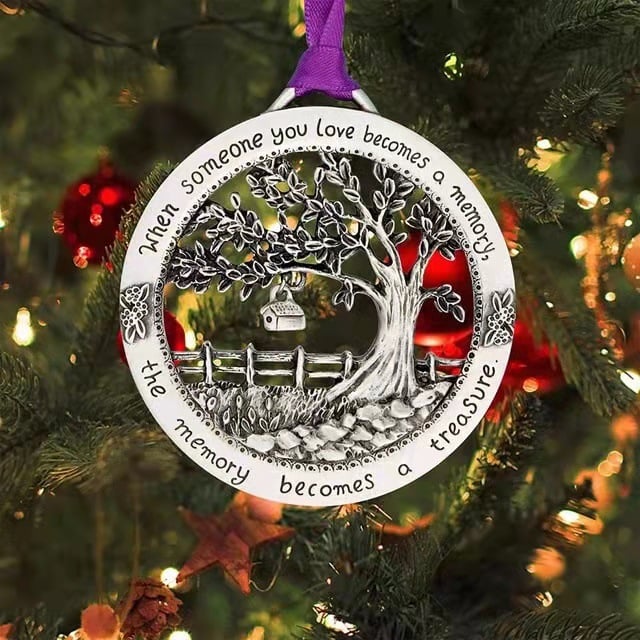 Solid Pewter Christmas Tree Ornament