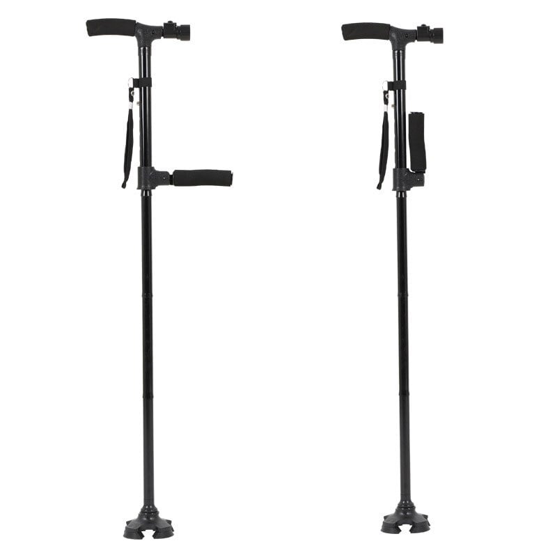 🔥HOT SALE -Aluminum alloy with LED light non-slip foldable walking stick