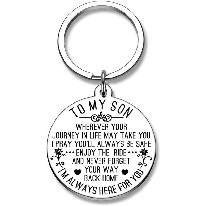 \To My Son/Daughter\" Keychain Gift"