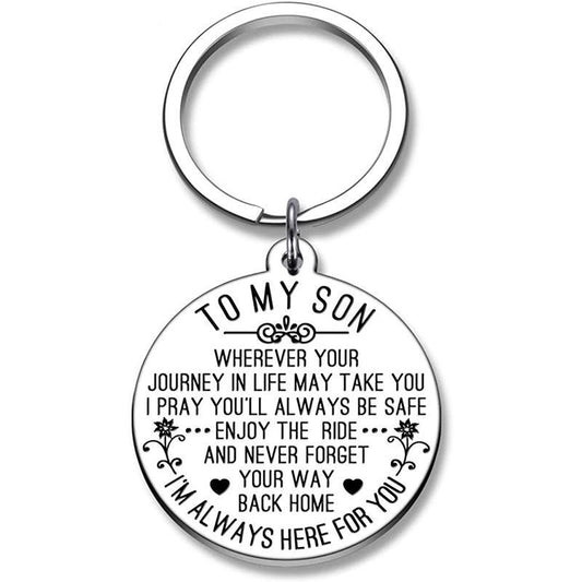 \To My Son/Daughter\" Keychain Gift"