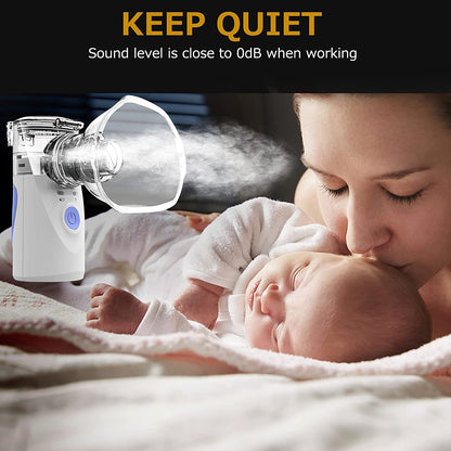 Portable Ultrasonic Mini Nebulizer Inhaler Children Adult Rechargeable Handhel