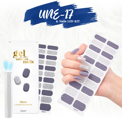 GFOUK™ Gel Adhesive Nails Portable LED KIT