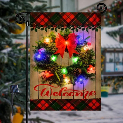 Christmas LED Garden Flag