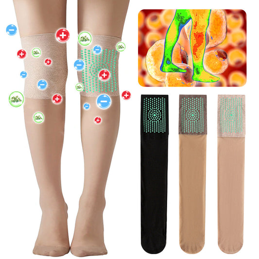 GFOUK™ IONSDETOX Tourmaline Acupressure Self-heating Silk Stocks