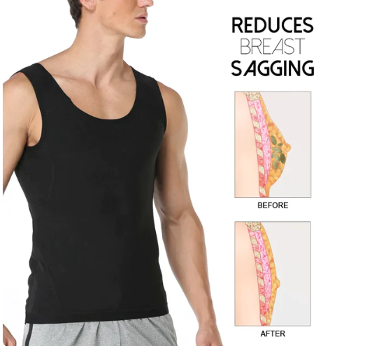 Ricpind MenChest Gynecomastia CompressionTop