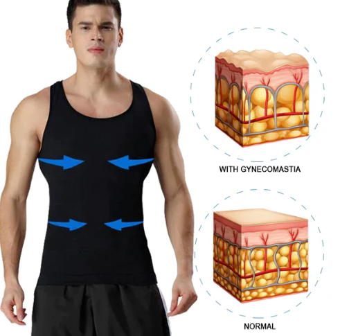 Ricpind MenChest Gynecomastia CompressionTop