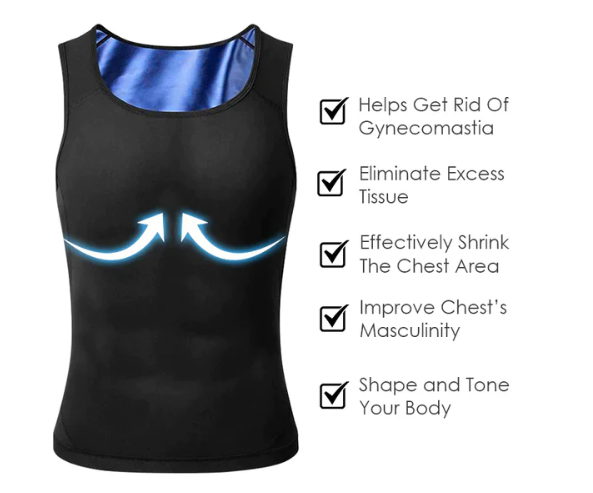 Ricpind MenChest Gynecomastia CompressionTop